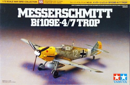 Tamiya 1:72 - Messerschmitt Bf109 E-4/7 Trop (60755)