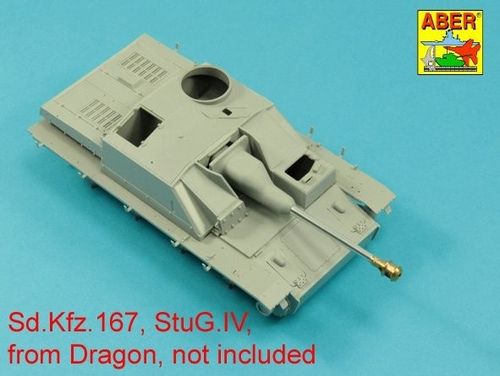 German StuK.40 L/48 7,5 cm Barrel with final muzzle brake for Stug.III, Ausf G final &Stug.IV  late