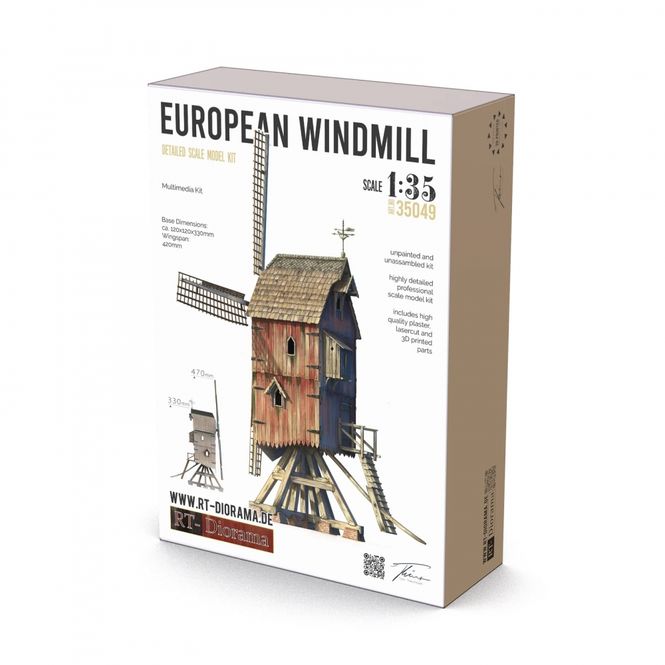 Main Image RT-Diorama 35049 European Windmill (1:35)