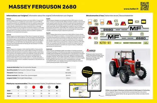 Heller 1:24 - Massey Ferguson 2680 - Starter Set 57402 