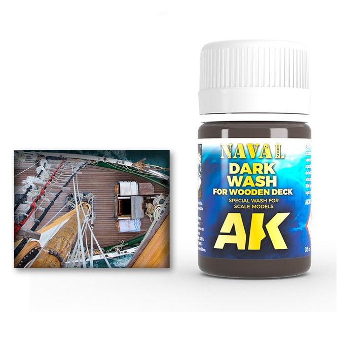 Hovedbilde AK-Interactive AK301 Dark Wash for Wood deck