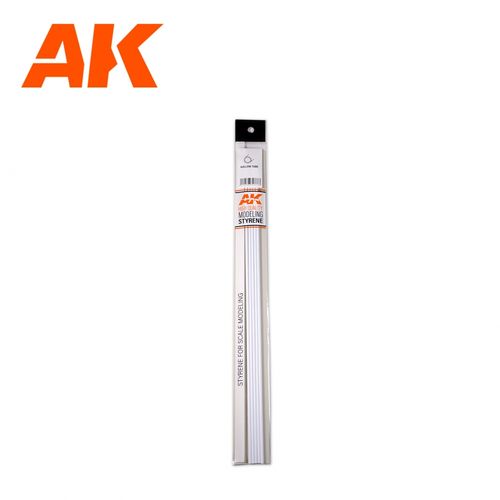 Hollow tube 3.00dx350mm (W.T. 0,7mm)-STYRENE STRIP