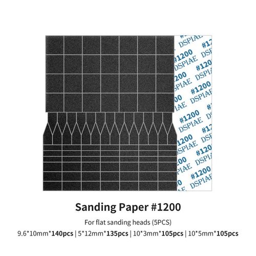 DSPIAE Sanding Paper for Flat Reciprocating Sanding Head #1200