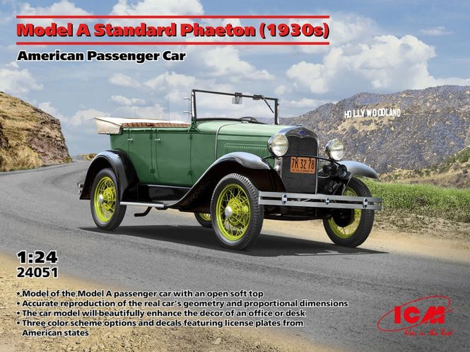 Hovedbilde ICM 1:24 - Ford Model A Standard Phaeton (1930's) ...