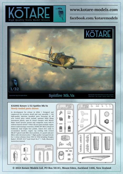 Hovedbilde Kotare 1:32 - Spitfire Mk.Va