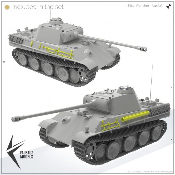 Hovedbilde Faustus Models 1:35 - FM35022 Panther Ausf.G Tool ...