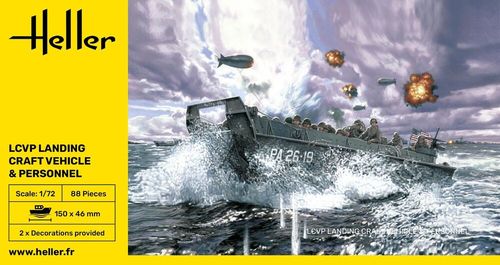 Heller 1:72 - LCVP Landing Craft Vehicle And Personnel 79995 