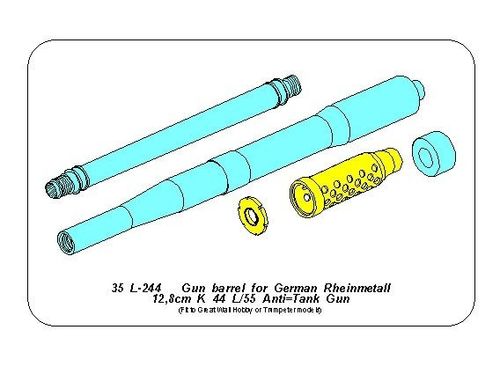Gun barrel for German Rheinmetall 12,8cm K44 L/55  Anti-Tank Gun