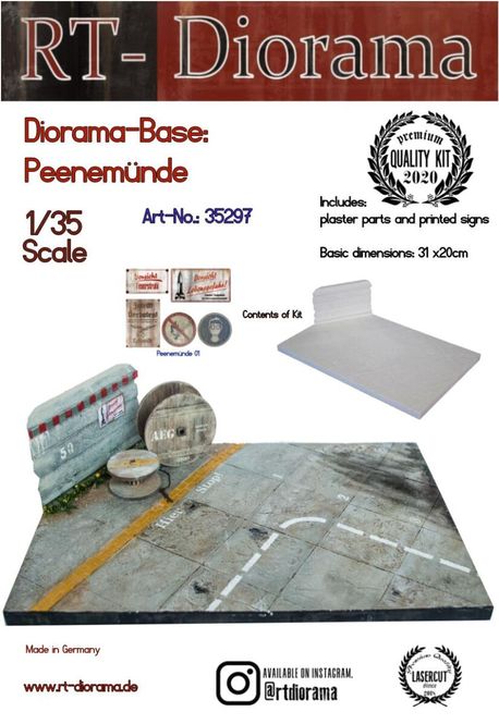 Main Image RT-Diorama 35297 Diorama Base: Peenemünde (1:35)