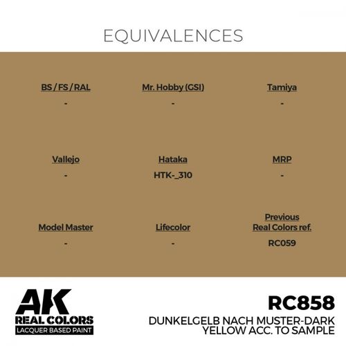 RC858 Dunkelgelb Nach Muster-Dark Yellow acc. to Sample