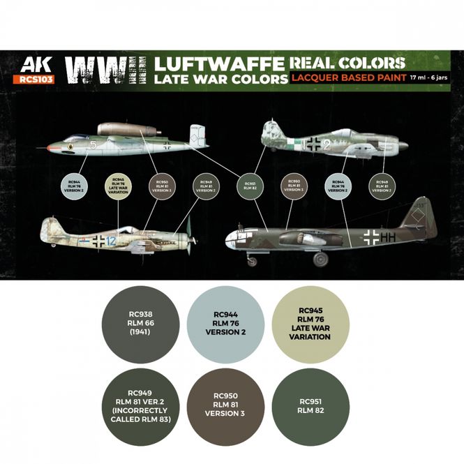 Hovedbilde AK-Interactive RCS103 Luftwaffe WWII Late War ...