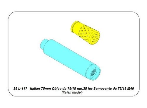 Barrel for Semovente da 75/18 M40