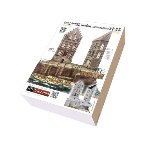 RT-Diorama 35056 Collapsed Bridge Netherlands [Diorama Base] (1:35)