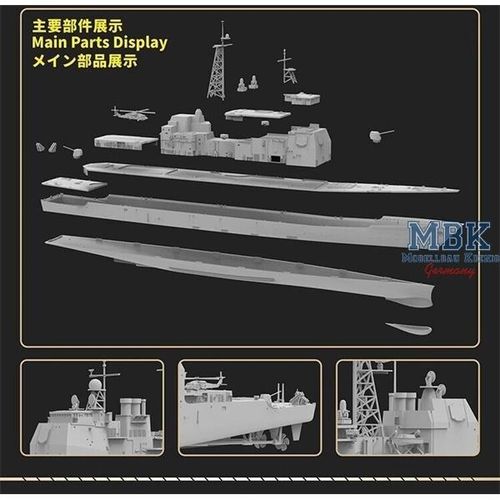 Flyhawk 1:700 - USS Bunker Hill CG-52 1991 - Deluxe Edition (1167S)