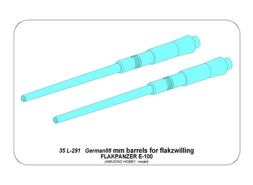 Barrels 88mm for Flakpanzer E-100 (Amusing)