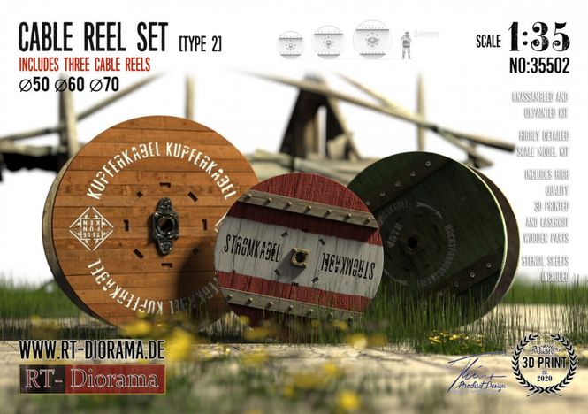 Hovedbilde RT-Diorama 1:35 - 35502 Cable Reel Set (3 pcs. / ...