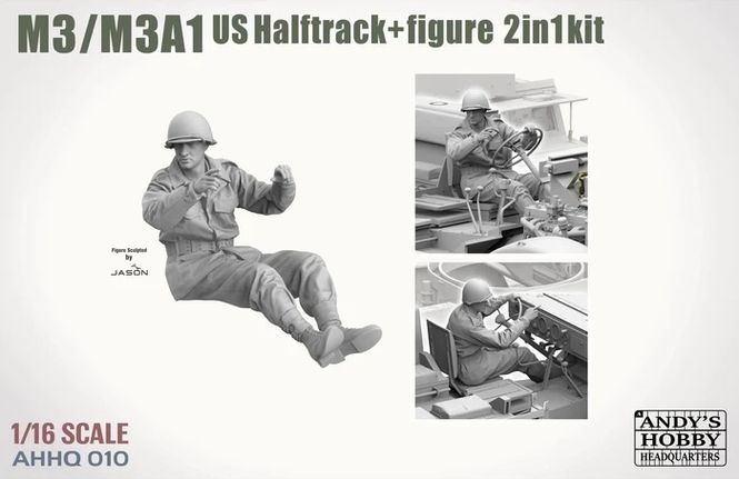 Hovedbilde AHHQ/Takom 1:16 - M3 / M3A1 U.S. Halftrack 2 in 1