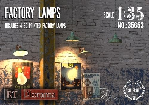 RT-Diorama 1:35 - 35653 Factory Lamps (4 pcs)