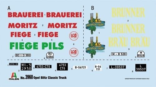 Italeri 1:24 - Opel Blitz Classic (3960S)