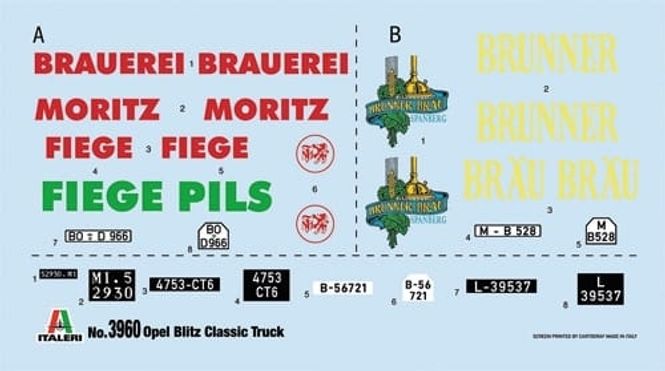 Hovedbilde Italeri 1:24 - Opel Blitz Classic (3960S)