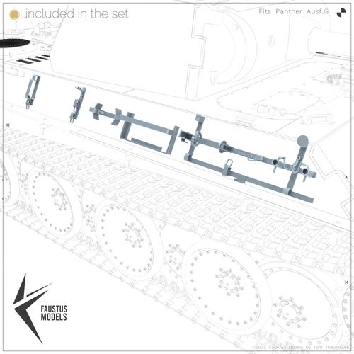 Faustus Models 1:35 - FM35022 Panther Ausf.G Tool Racks [Open]