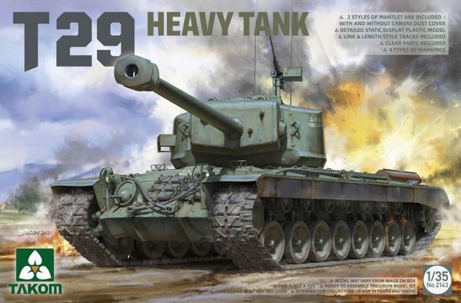 Hovedbilde Takom 1:35 - T29 Heavy Tank (2143)