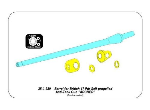 Barrel for 17pdr. Self-propelled A/T gun 