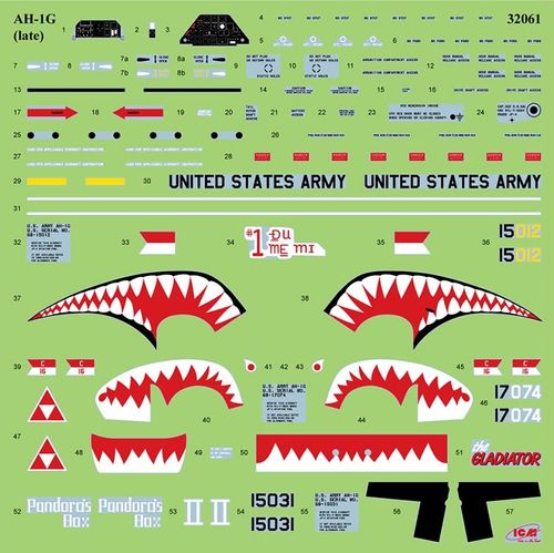 ICM 1:32 - AH-1G Cobra (late production), US Attack Helicopter (32061)