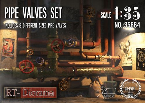 RT-Diorama 1:35 - 35664 Pipe Valves Set