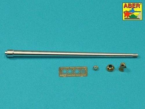 7,5cm gun barrel with single baffle muzzle brake for German Tank Tiger I, Ausf.H2 (Dragon)