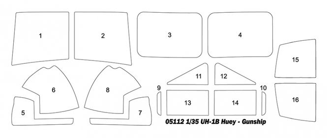 Hovedbilde Trumpeter 1:35 - Bell UH-1 B Huey - Gunship ...