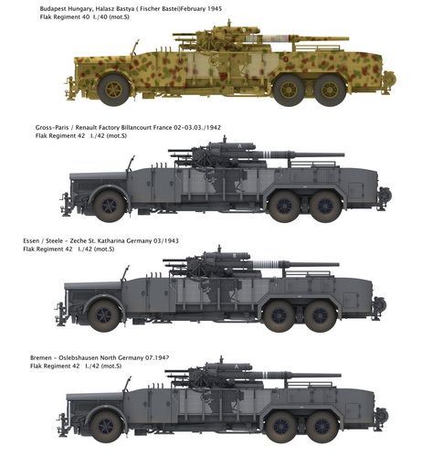 Das Werk 1:35 - 8.8cm Flak mounted on 9t VOMAG truck