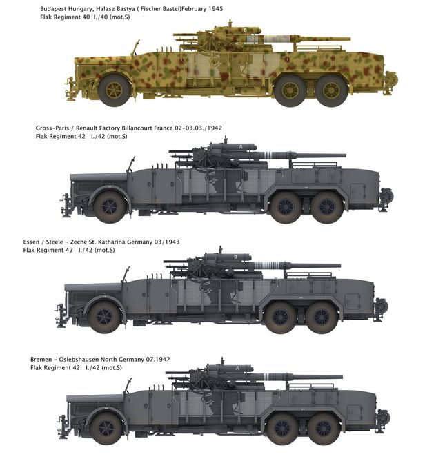 Main Image Das Werk 1:35 - 8.8cm Flak mounted on 9t VOMAG ...
