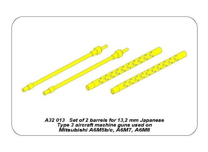 Hovedbilde Set of 2 barrels for Japan Type 3 MG - Aber ...