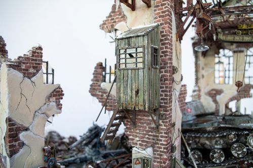RT-Diorama 35303 Stalingrad Tractor Factory [Diorama Base] (1:35)