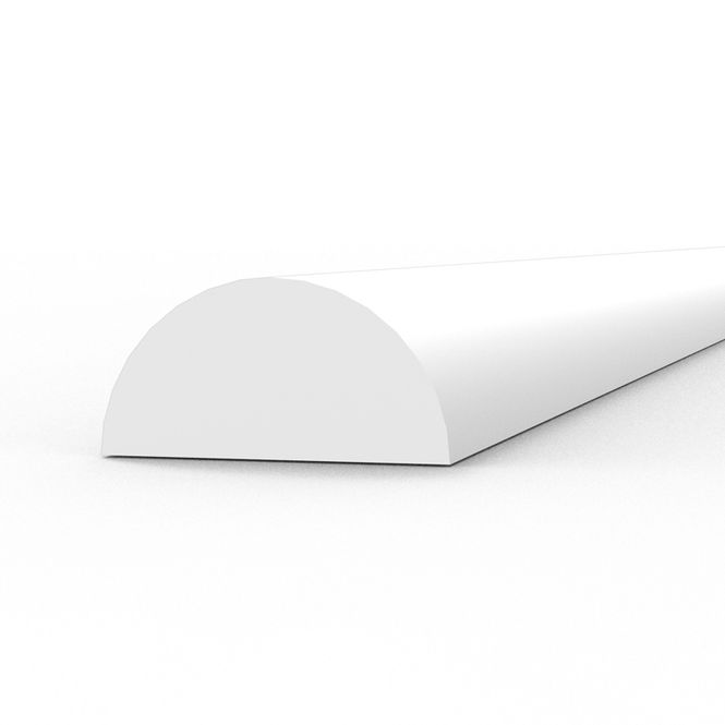 Main Image Half cane 4.00 x 350mm - STYRENE STRIP