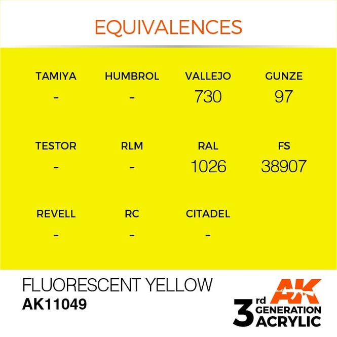 Hovedbilde Fluorescent Yellow 17ml