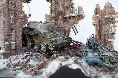 RT-Diorama 35303 Stalingrad Tractor Factory [Diorama Base] (1:35)