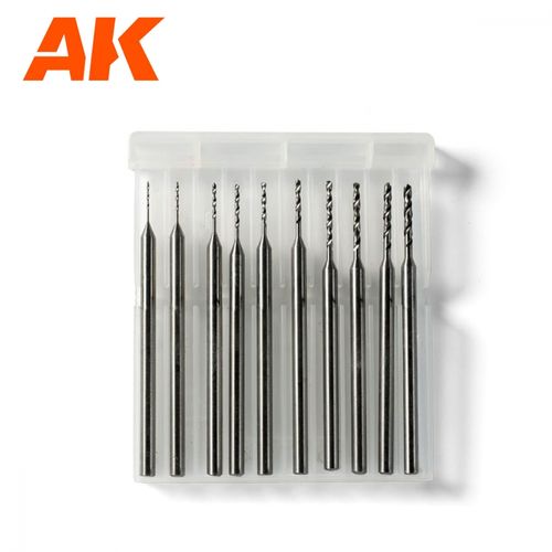 AK Interactive - Drill bits 0,4mm-1,3mm
