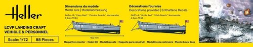 Heller 1:72 - LCVP Landing Craft Vehicle And Personnel 79995 