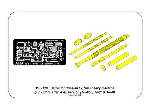 Barrel for Russian 12,7mm heavy machine gun DShK, after WWII version (T-54/55; BTR-60APC)