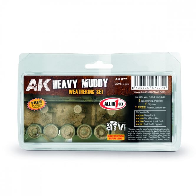 Hovedbilde AK-Interactive AK077 Heavy Muddy Set