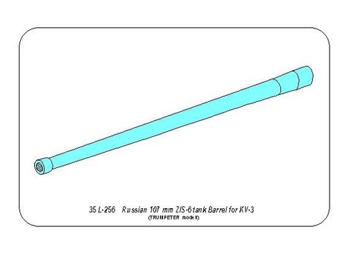 Russian 107  mm ZIS-6 tank barrel for KV-3