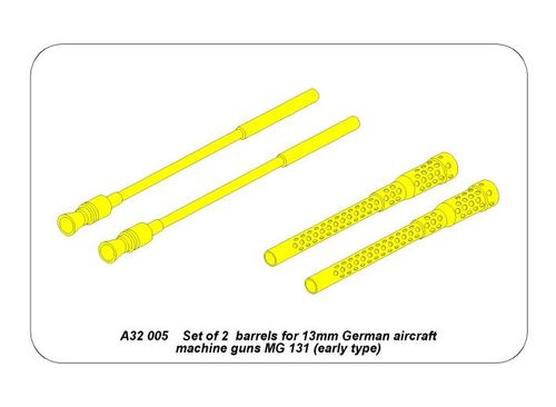 2  barrels for MG 131 -early - Aber Models