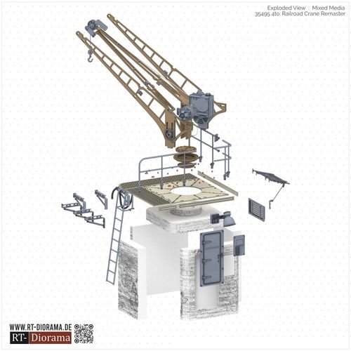 RT-Diorama 35495 4to. Railroad Crane (1:35)