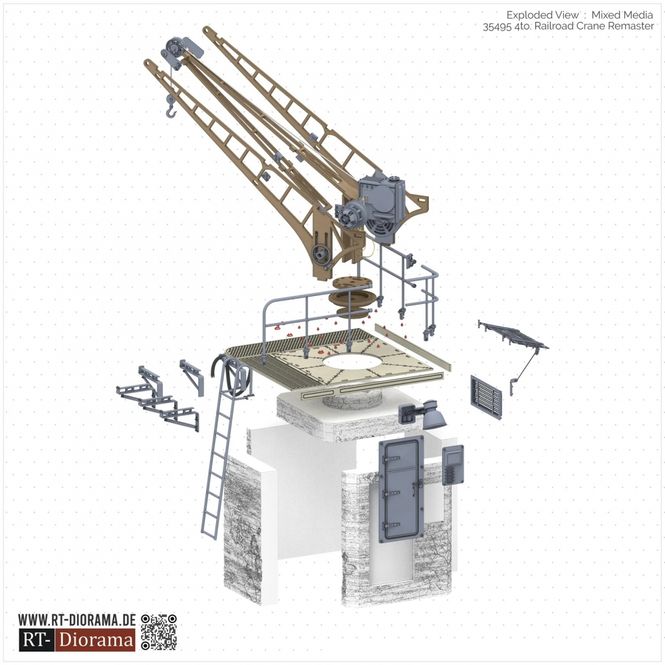 Main Image RT-Diorama 35495 4to. Railroad Crane (1:35)