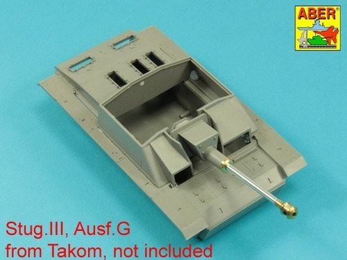German StuK.40 L/48 7,5 cm Barrel with final muzzle brake for Stug.III, Ausf G final &Stug.IV  late