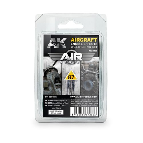AK-Interactive AK2000 Aircraft Engine Effects Weathering Set (Air Series)