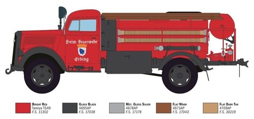 Italeri 1:24 - Opel Blitz Fire Truck (3966S)