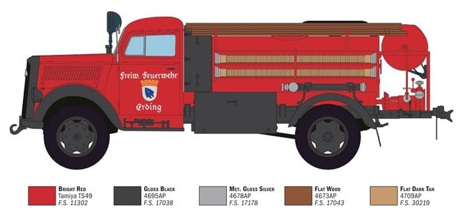 Hovedbilde Italeri 1:24 - Opel Blitz Fire Truck (3966S)